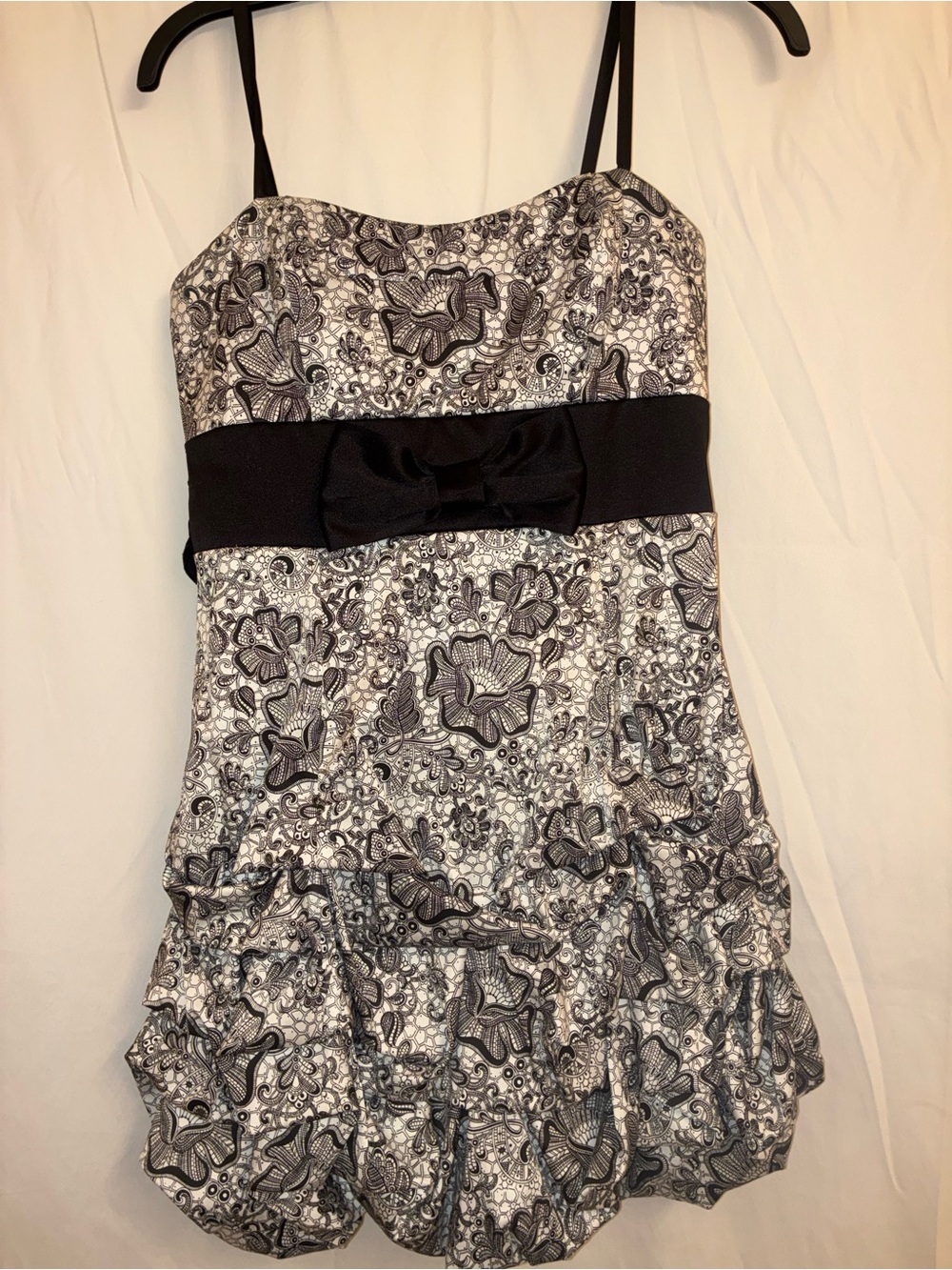 Vintage Y2K Ruby Rox Graphic Floral Bubble Hem Dress - Size 11